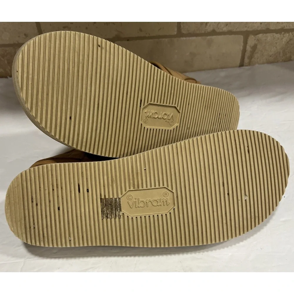 Suicoke GGA-VCU Slide Sandals Tan Triple Adjustable Straps Vibram Sole Men's 12